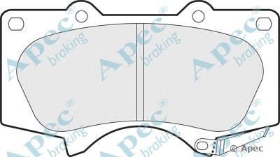 APEC BRAKING pad1382 -  Комплект тормозных колодок, дисковый тормоз